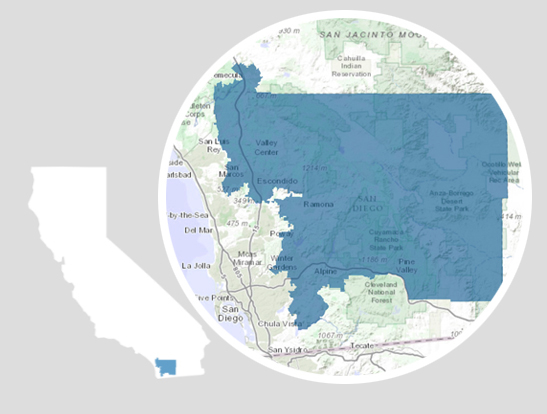 Map of California's 50th Congressional District - Ammar Campa-Najjar for Congress