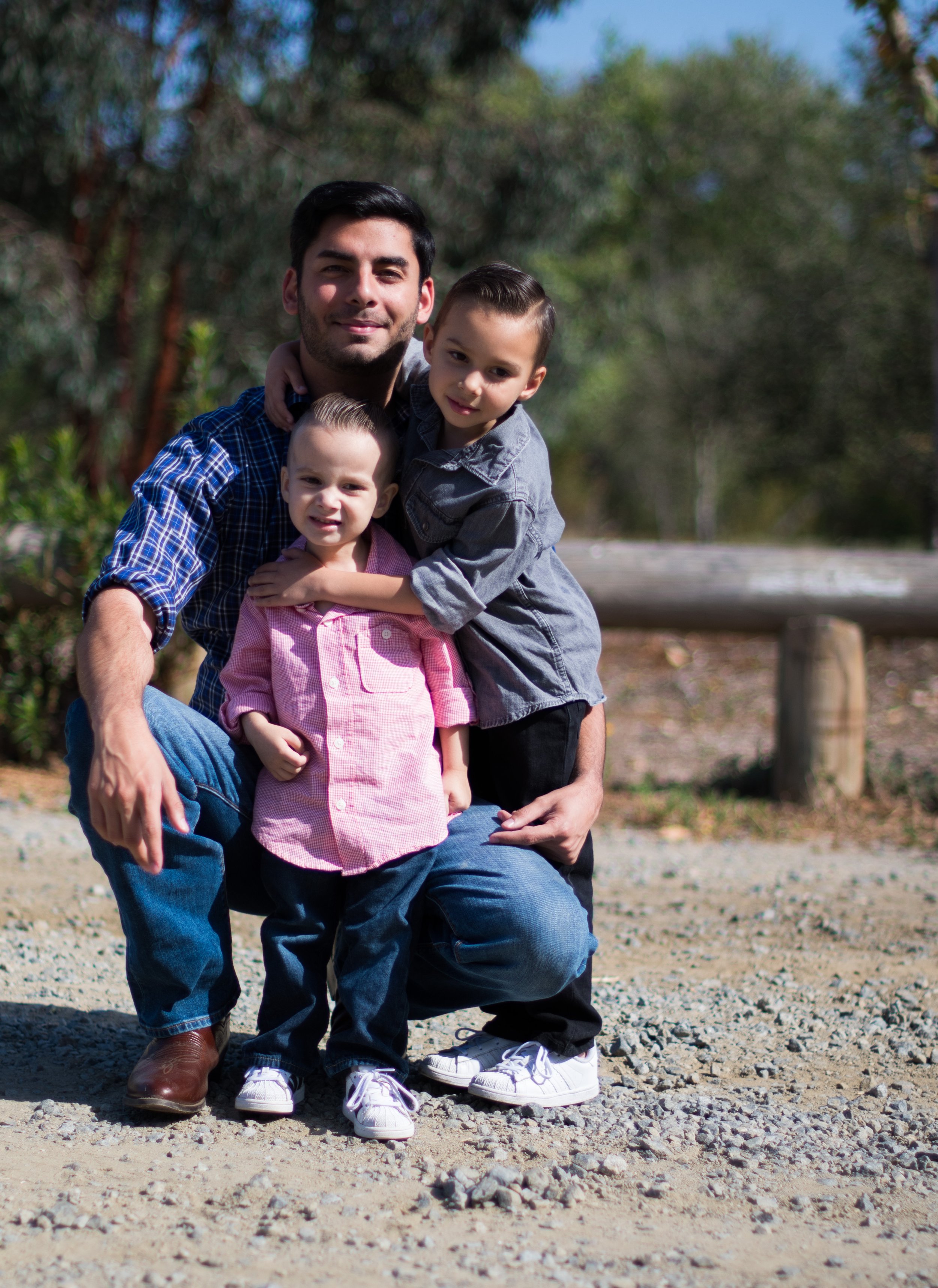 Ammar and his godchildren.